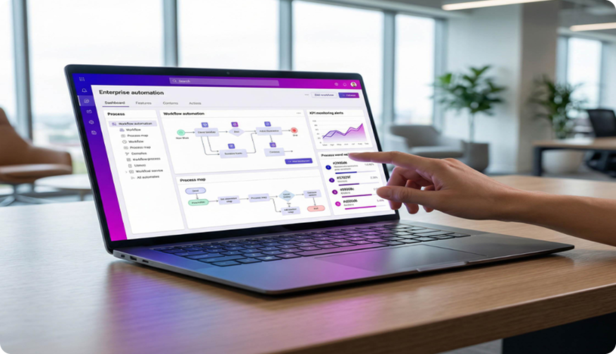 Portfolio website mockup displayed on a laptop